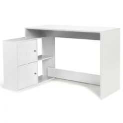 Bureau D'angle En Forme De L BOB Bois Blanc