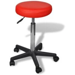 Hommoo Tabouret De Bureau Rouge HDV08206
