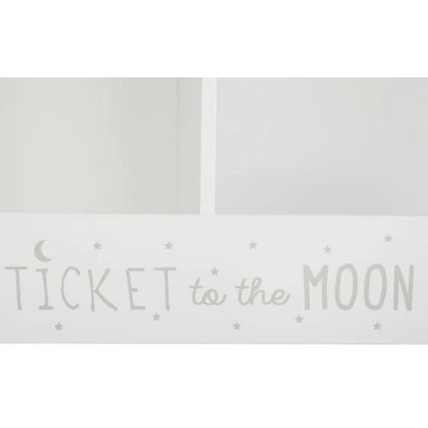 ATMOSPHERA Meuble De Rangement 2 Casiers Moon 60cm Blanc – Image 2
