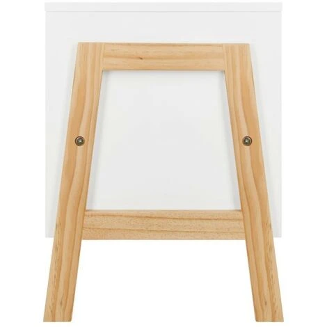 ATMOSPHERA Meuble De Rangement 2 Casiers Moon 60cm Blanc – Image 3