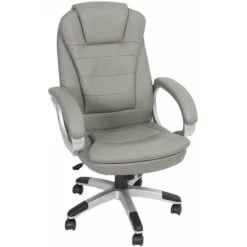Mucola Fauteuil Exécutif Fauteuil De Bureau 120 KG Fauteuil Pivotant Fauteuil De Bureau Fauteuil D'ordinateur Fauteuil De Bureau Gris