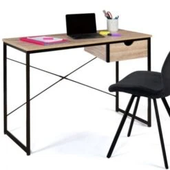 Bureau 1 Tiroir Latéral DETROIT Design Industriel