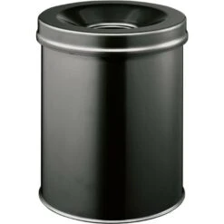 Durable 330501 Corbeille à Papier 15 L (Ø X H) 260 Mm X 357 Mm Acier Noir 1 Pc(s) Q657882