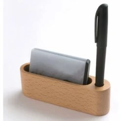 Porte Cartes De Visite En Bois Support De Cartes De Visite Etui à Cartes De Visite Bureau Support De Nom Carte Présentoir Carte Etui De Stockage Caisson De Rangement Macaron