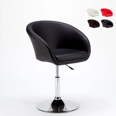 Tabouret Fauteuil De Bar Cuisine Et Salon En Similicuir Design Moderne Austin Couleur: Noir