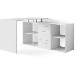 Bureau D'angle „Dante“ Blanc Vicco