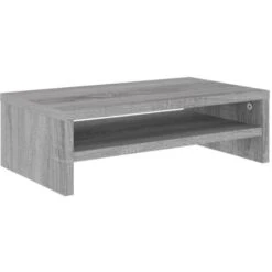 Support De Moniteur Sonoma Gris 42x24x13 Cm Bois D'ingénierie VidaXL