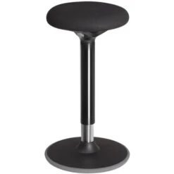 Tabouret Dynamique Tabouret Assis Debout Siège De Travail Rotatif à 360° Ergonomique Hauteur Réglable 50-70 Cm Sans Assemblage Noir