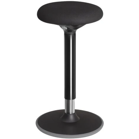 Tabouret Dynamique Tabouret Assis Debout Siège De Travail Rotatif à 360° Ergonomique Hauteur Réglable 50-70 Cm Sans Assemblage Noir