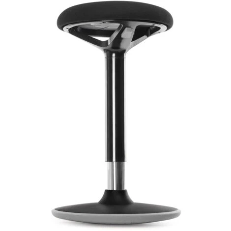 Tabouret Dynamique Tabouret Assis Debout Siège De Travail Rotatif à 360° Ergonomique Hauteur Réglable 50-70 Cm Sans Assemblage Noir – Image 2