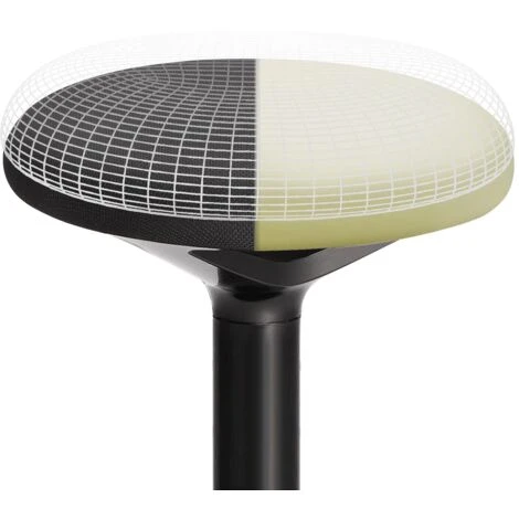 Tabouret Dynamique Tabouret Assis Debout Siège De Travail Rotatif à 360° Ergonomique Hauteur Réglable 50-70 Cm Sans Assemblage Noir – Image 3
