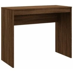 Bureau Chêne Marron 90x40x72 Cm Bois D'ingénierie VidaXL