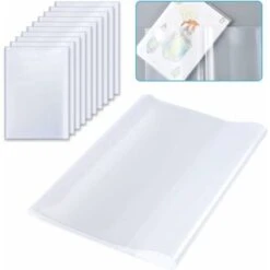 Déstockage Couverture De Livre Transparente A5, Couvertures De Livre En Plastique Transparent épaissies Réutilisables Et Réglables Pour Le Bureau à Domicile De L'école (10 Pièces)