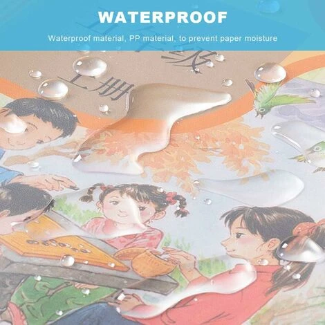 Déstockage Couverture De Livre Transparente A5, Couvertures De Livre En Plastique Transparent épaissies Réutilisables Et Réglables Pour Le Bureau à Domicile De L'école (10 Pièces) – Image 4