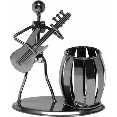 KAEJYIUT-Organisateur Porte-stylo Guitare Accessoires De Bureau Créatifs Porte-crayons En Métal Polyvalent Pour Cadeaux, Enfants, étudiants Et Papeterie – Image 5