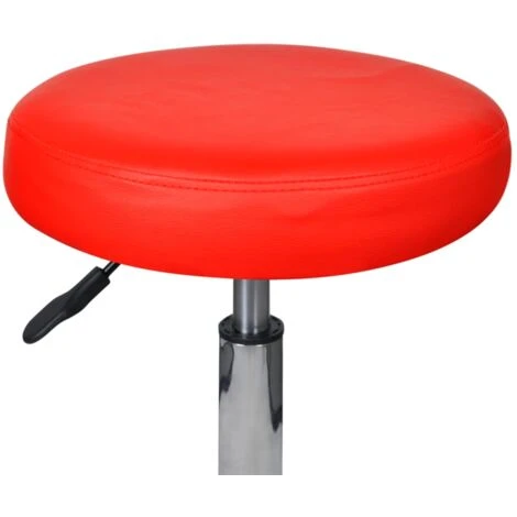 Tabouret De Bureau Rouge VidaXL – Image 2