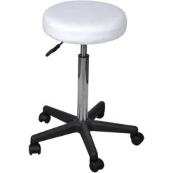 Tabouret De Bureau Tabouret De Travail | Tabouret Ergonomique Blanc 63407