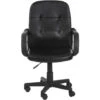 MIADOMODO® Chaise De Bureau - Pivotante, Avec Hauteur Réglable, Siège Ergonomique, En Simili Cuir, Noir - Fauteuil De Bureau, Pour Ordinateur, Gamer