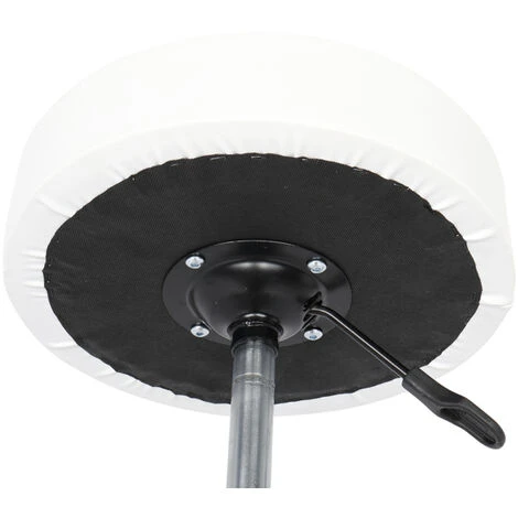 Coussin D'air En Cuir Semi-PU Certifié SGS 8 Cm D'épaisseur Imitation Coton Roues En Nylon 150 Kg Tabouret De Technicien Blanc Pieds Ronds Haha Tabouret Rond Tabouret De Bar Haha Rotation Des Jambes B – Image 4