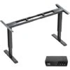 Bureau Assis Debout Pied De Bureau Réglable En Hauteur Électrique à 2Moteurs Bureau Réglable En Hauteur71-116 Cm Avec Moteurs Mémoire De 4hauteurs,Largeur Réglable106-180 Cm,Charge Max120kg Noir