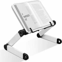 Support De Livre Réglable, Hauteur Et Angle Réglables, Support De Livre Ergonomique Avec Trombones Pour Grands Livres Scolaires, Livres De Musique, Tablette, Recettes De Cuisine - MSBD