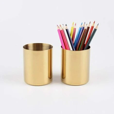 Porte-stylo, Organisateur De Bureau Crayon Maquillage Porte-pinceau Fleur Vase Stockage Tasse Pour Bureau Maison Accessoires Organisateur Gold1pcs â Image 5