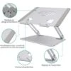 None Support Pour Ordinateur Portable Support Pour Ordinateur Portable Ventilé Réglable En Aluminium Cheflaud