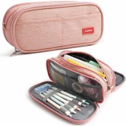 à Crayons Capacité Pochette Porte-stylo 3 Compartiments Scolaires Papeterie Sac De Maquillage Organisateur Cadeau Pour Collège Bureau étudiants Fille Garçon Adulte Adolescent