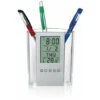 Stylo Porte-crayon Numérique LCD Bureau Réveil Porte-stylo Calendrier Minuterie Température Bureau Horloge électronique Bureau