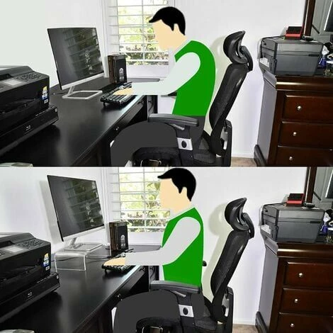 Support De Moniteur En Acrylique De Qualité Supérieure Support De Moniteur Transparent Support De Moniteur Transparent Pour Ordinateur Portable/PC/multimédia Support De Moniteur Pour Bureau à Domicile – Image 3