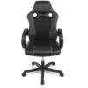 Chaise Gaming, Fauteuil De Bureau, Fauteuil Bureau Ergonomique, Fauteuil Pivotant, Avec Accoudoirs,Chaise Gaming Hauteur Réglable Et Dossier Inclinable, Charge De 140kg Noir