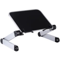 ELLE Support De Livre Réglable, Hauteur Et Angle Réglables, Support De Livre Ergonomique Avec Trombones Pour Grands Livres Scolaires, Livres De Musique, Tablette, Recettes De Cuisine Noir