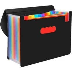 Organiseur De Valise Classeur Accordéon 12 Pochettes En Plastique, Taille A4 Grande Capacité Extensible Poche Extensible Portable Pour Le Tri Et Le Transport De Documents MODOU
