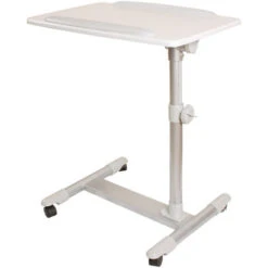 Table De Lit Pour Ordinateur Portable, IPad, Lecture Avec Plateau Inclinable à Hauteur Assistée Tables De Chevet FBT07N2-W SoBuy®